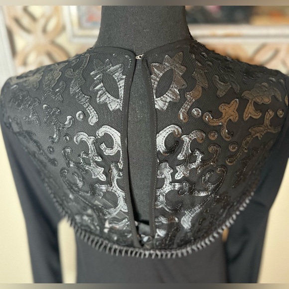 🤩 NEW ITEM! Analili Irma Ruched Tunic Dress Black Asymmetrical Midi Knee Length - Picture 7 of 13